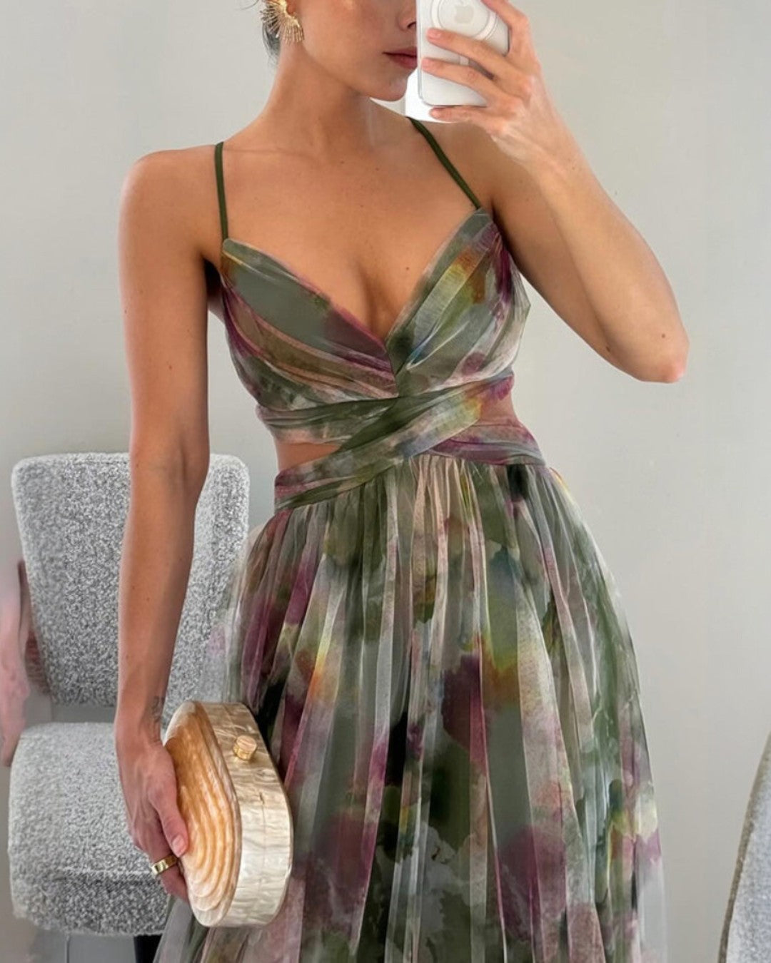 Camelia | Abito Maxi Eleganza Floreale