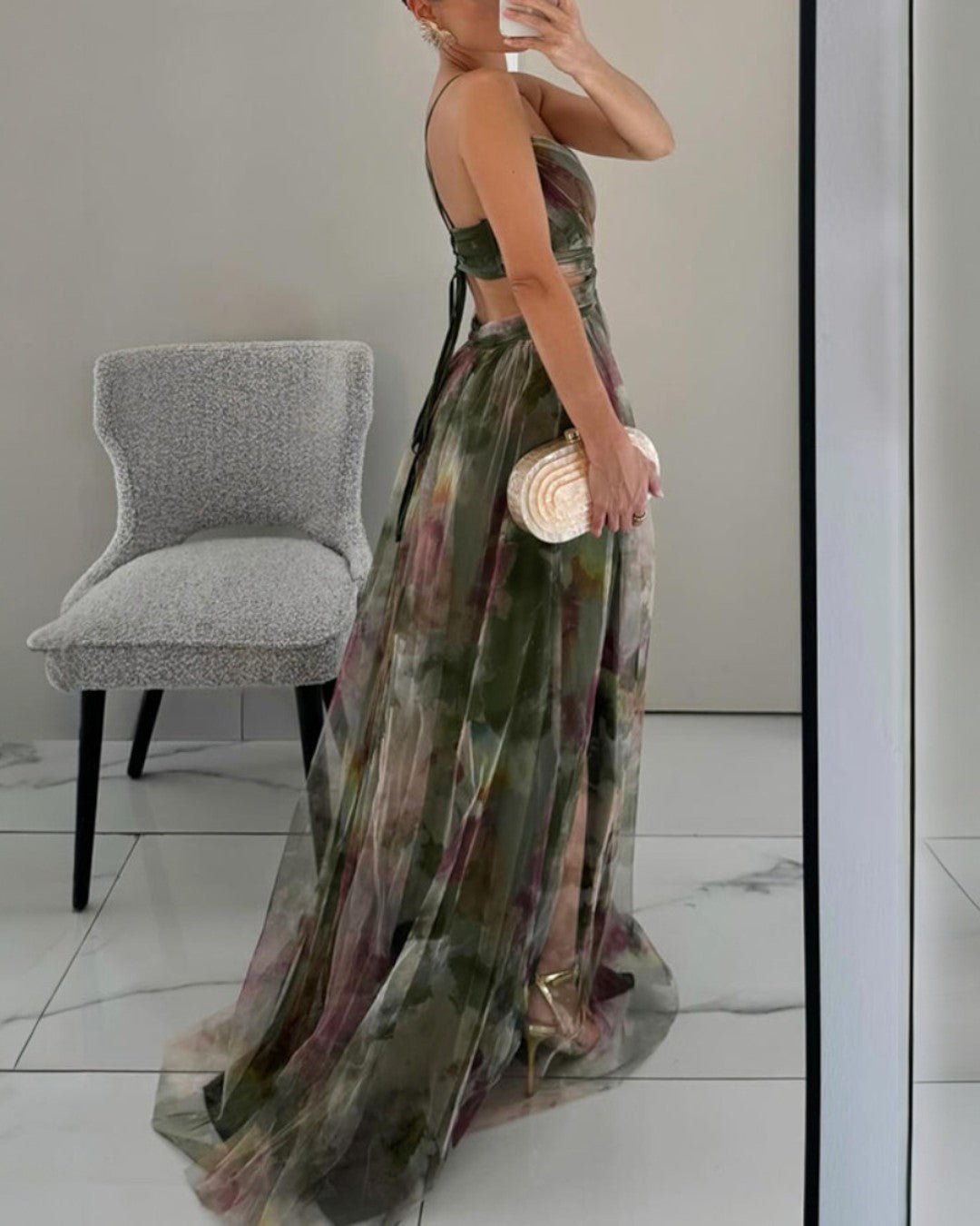Camelia | Abito Maxi Eleganza Floreale