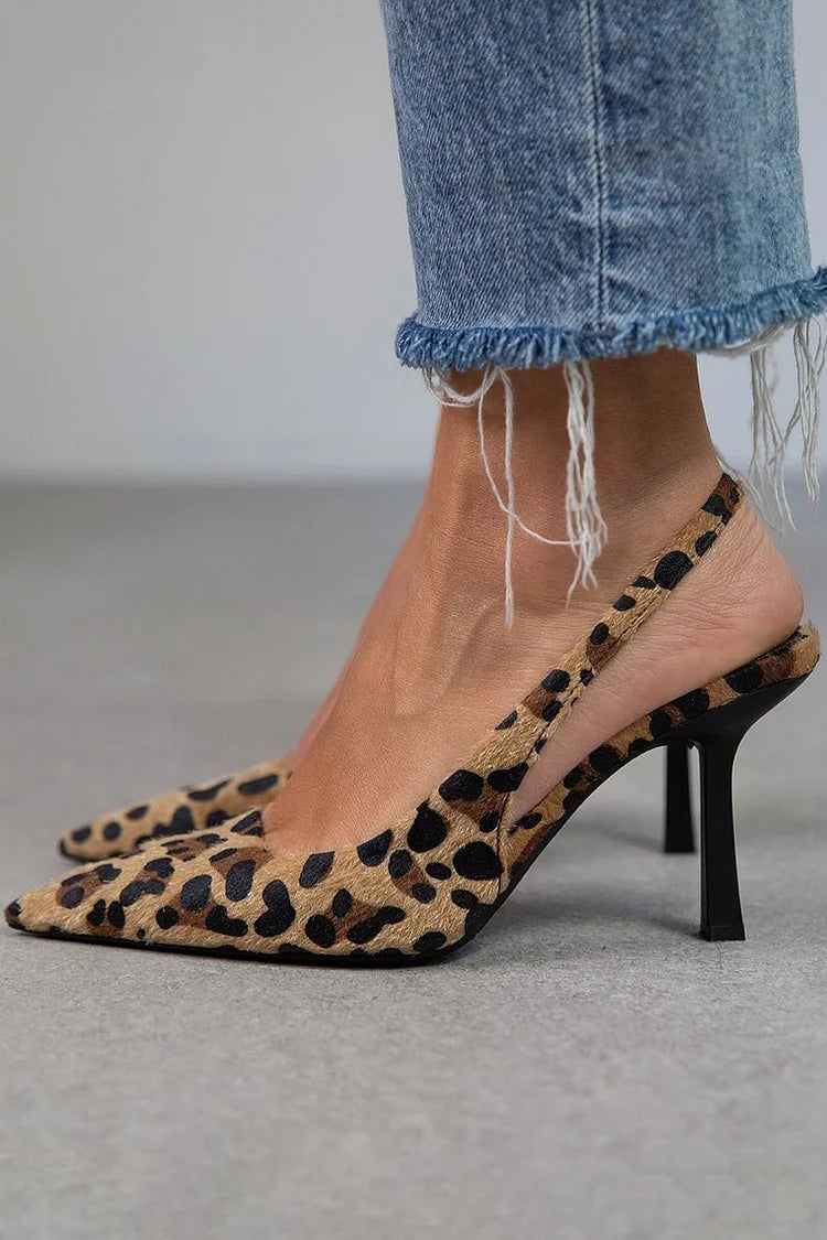 Ginevra™ | Décolleté D’Orsay con stampa leopardata