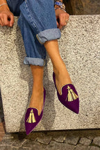 Portia - Mocassini con frange boho