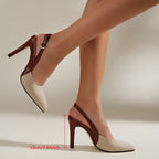 Beatrice™ | Tacchi slingback con dettagli a contrasto