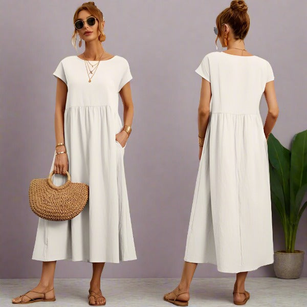 Gabriella™ | Abito Midi Fluido Dall'eleganza Senza Tempo