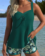 Sofia | Tankini a righe con slip da bagno a due pezzi