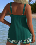 Sofia | Tankini a righe con slip da bagno a due pezzi