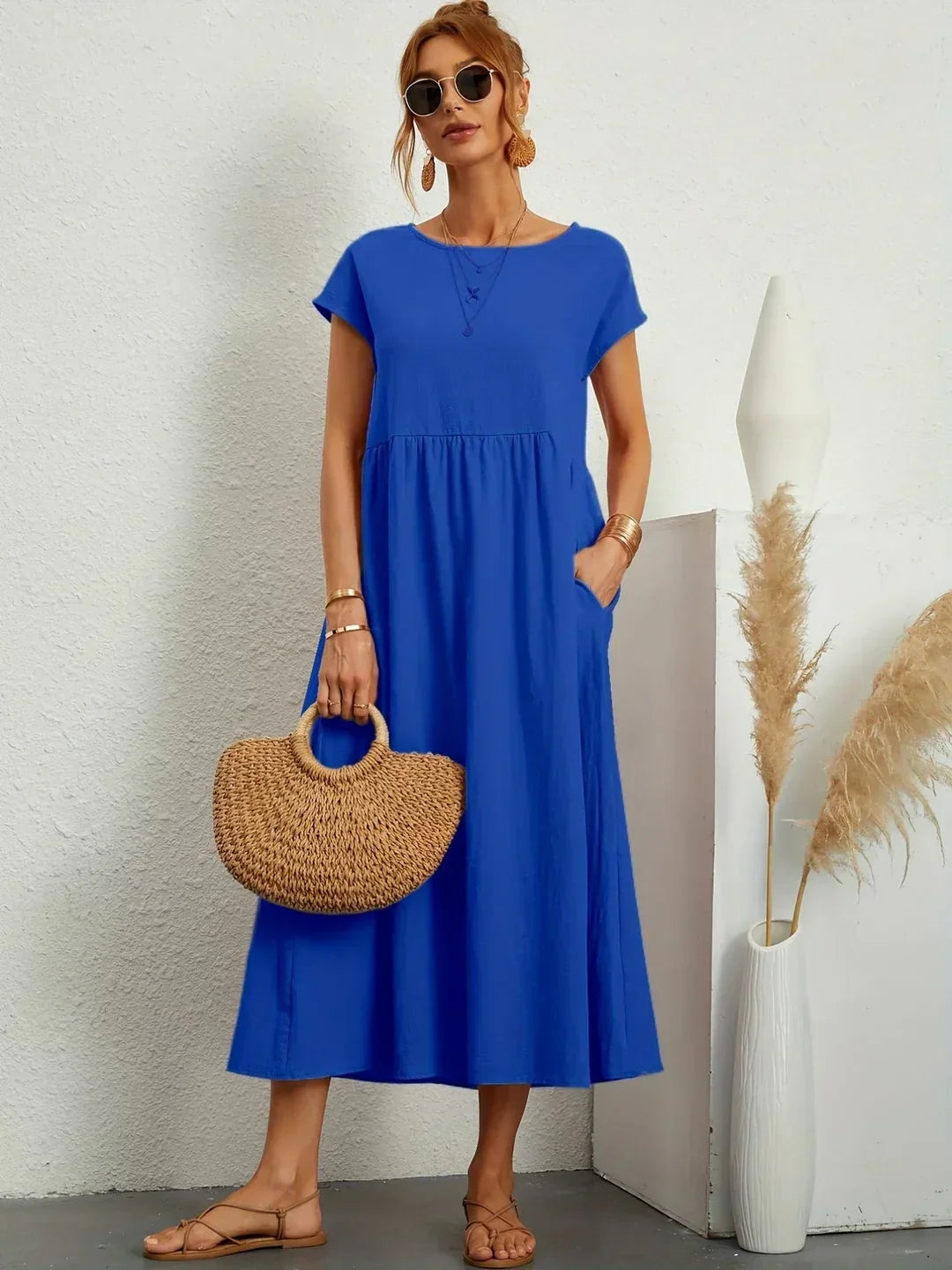 Gabriella™ | Abito Midi Fluido Dall'eleganza Senza Tempo