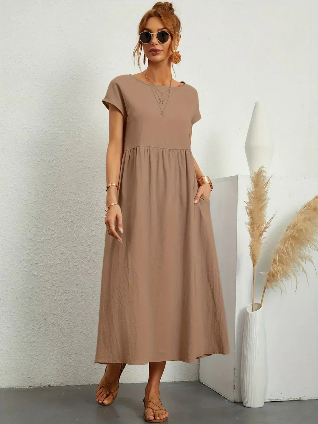 Gabriella™ | Abito Midi Fluido Dall'eleganza Senza Tempo