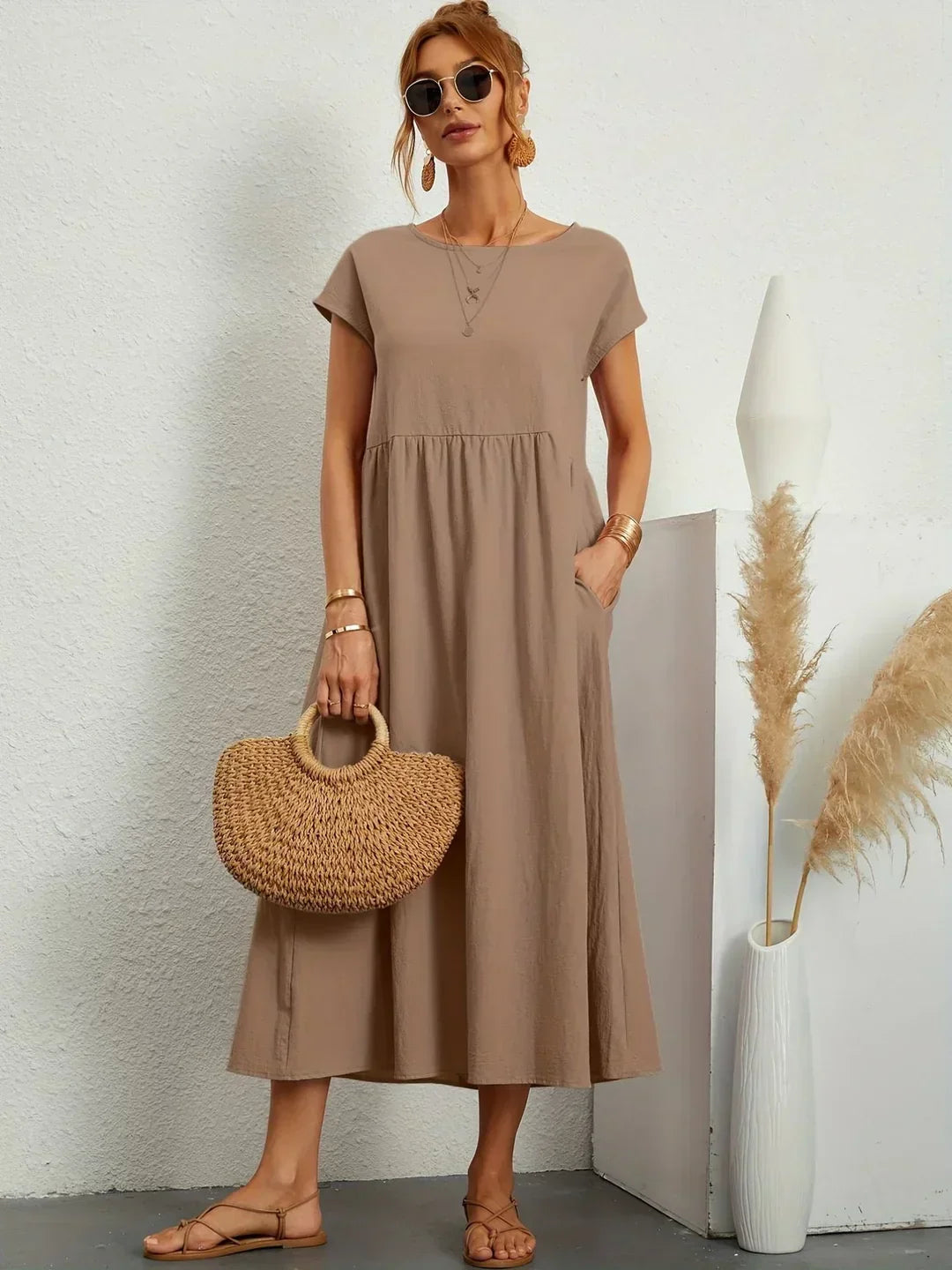 Gabriella™ | Abito Midi Fluido Dall'eleganza Senza Tempo
