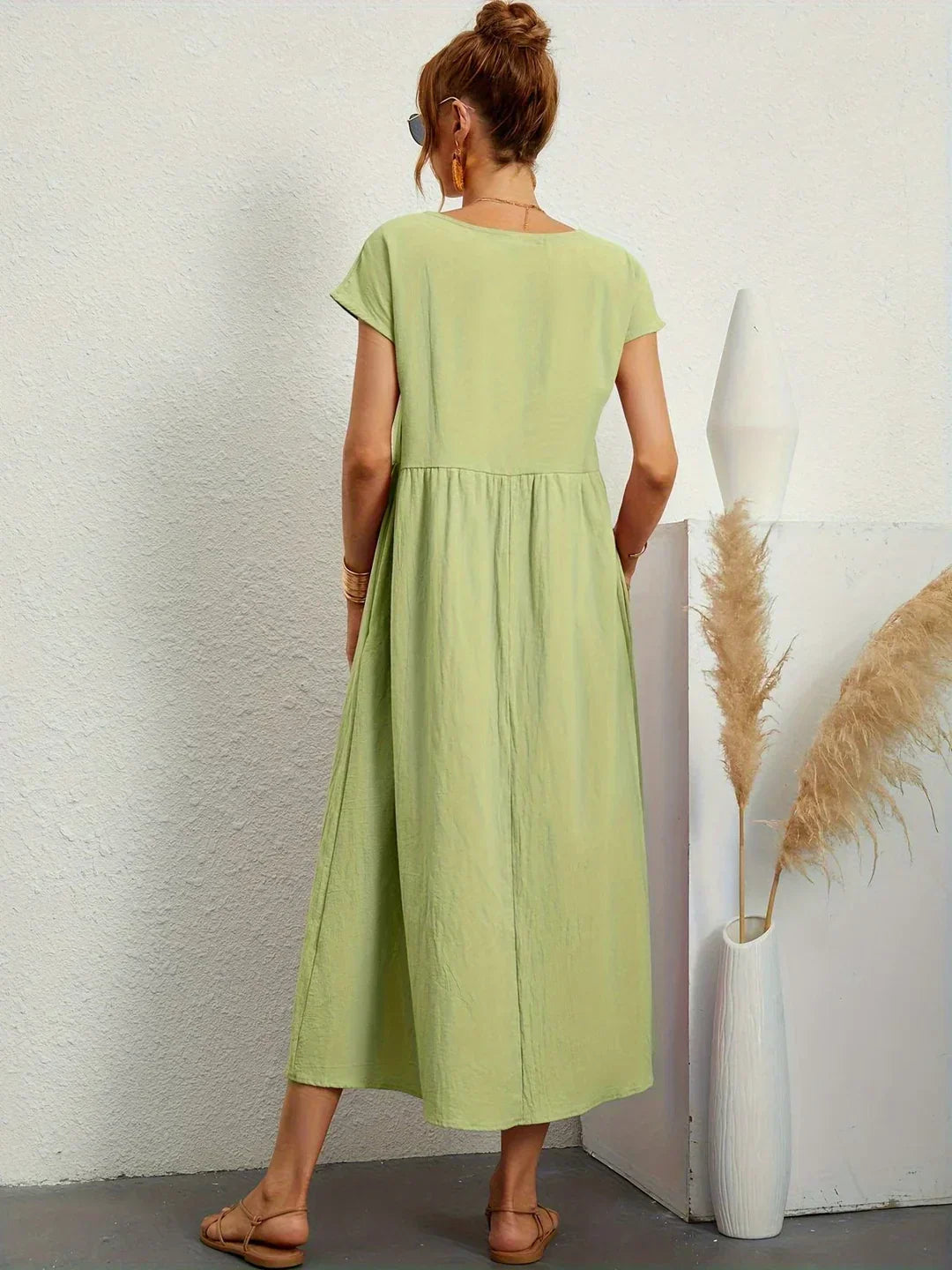 Gabriella™ | Abito Midi Fluido Dall'eleganza Senza Tempo