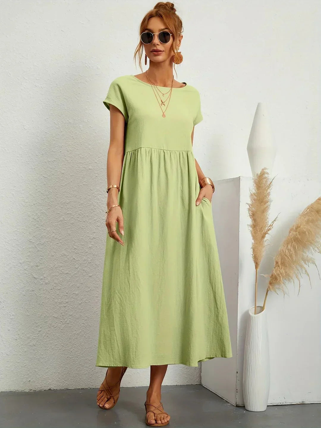 Gabriella™ | Abito Midi Fluido Dall'eleganza Senza Tempo