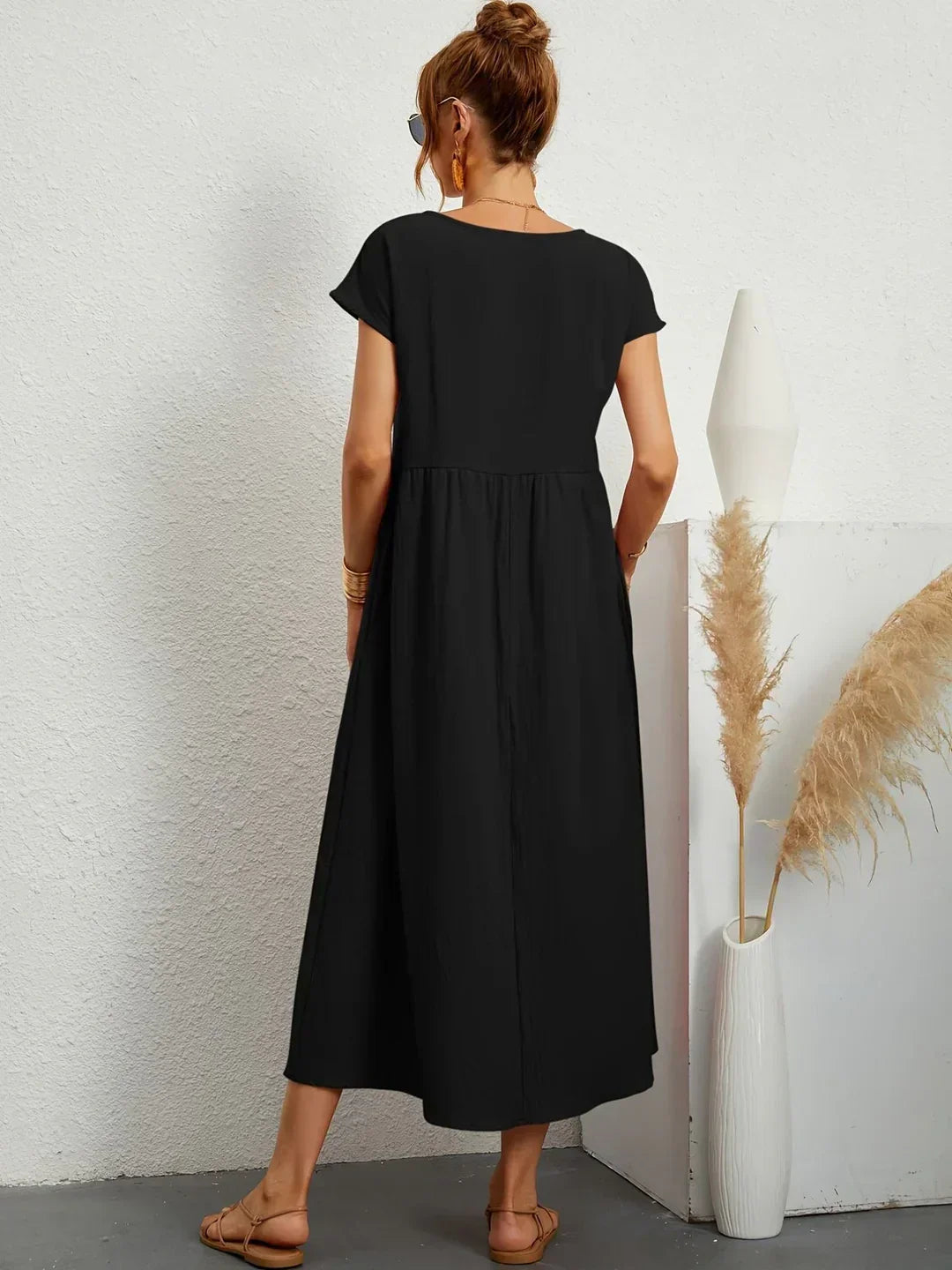 Gabriella™ | Abito Midi Fluido Dall'eleganza Senza Tempo