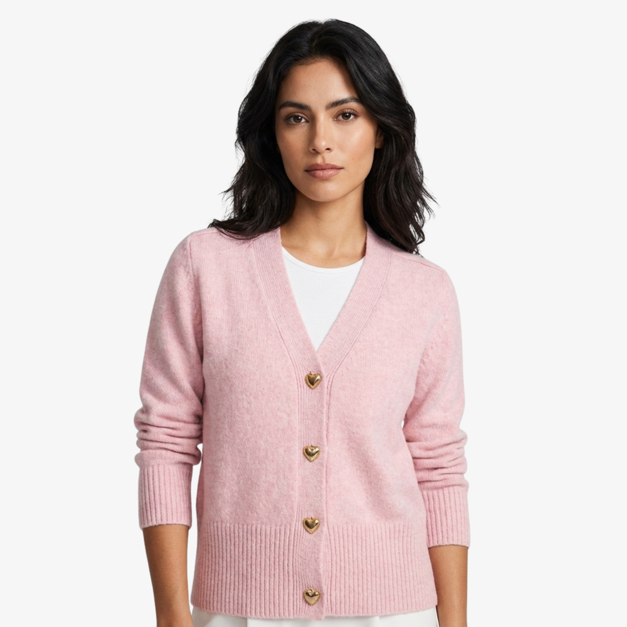 CUORI | MAGLIA CON BOTTONI