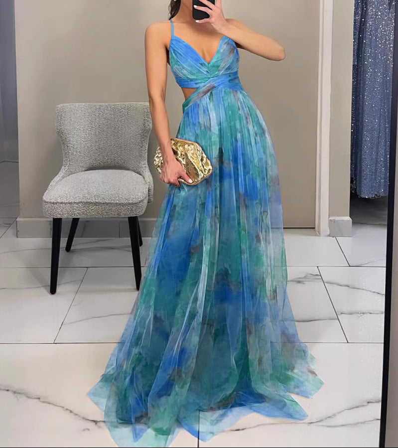 Camelia | Abito Maxi Eleganza Floreale