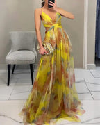 Camelia | Abito Maxi Eleganza Floreale
