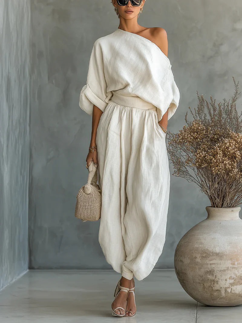 Milena™ | Completo due pezzi con spalle scoperte