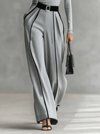 RENATA | COMPLETO CON MAGLIONE A COLLO ALTO E PANTALONI ELEGANTI