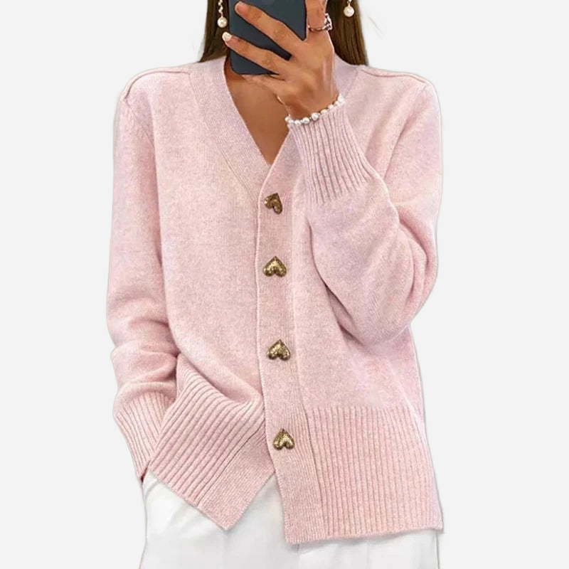 CUORI | MAGLIA CON BOTTONI